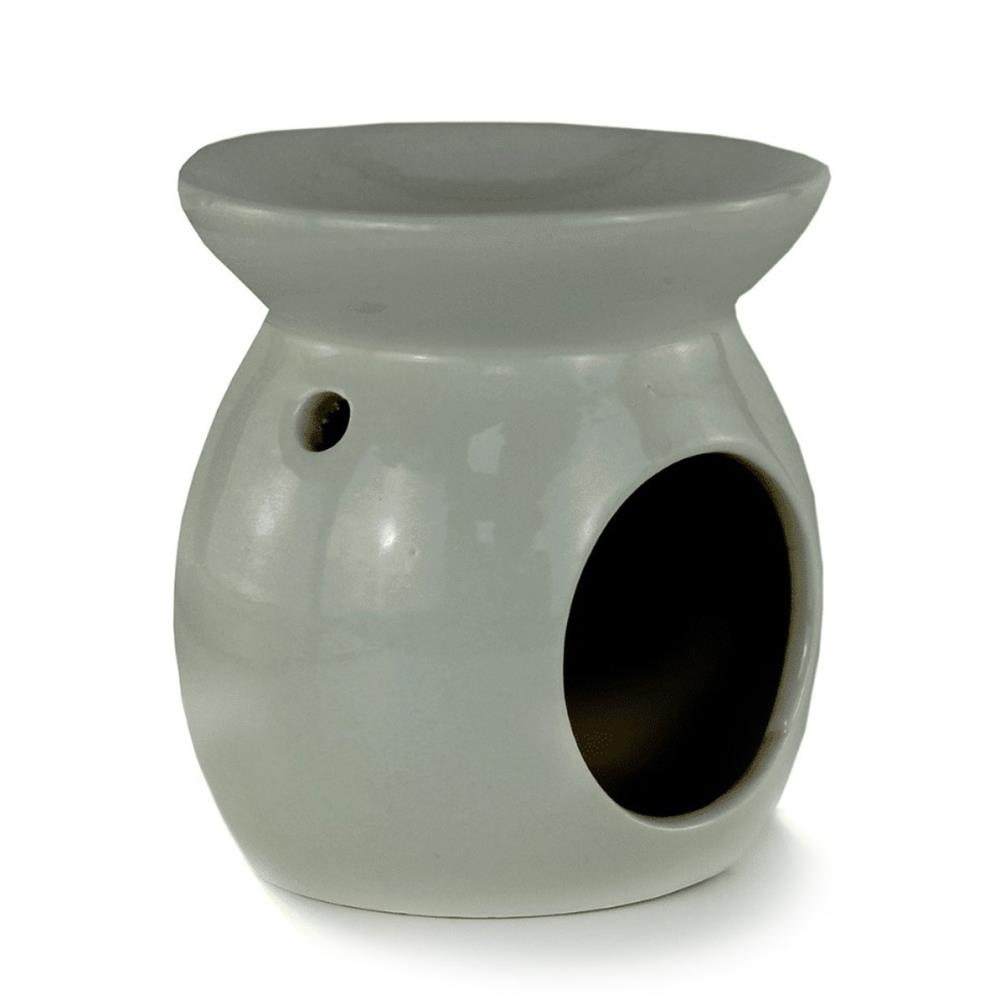 Ashleigh & Burwood Round Wax Melt Warmer - Grey £8.99